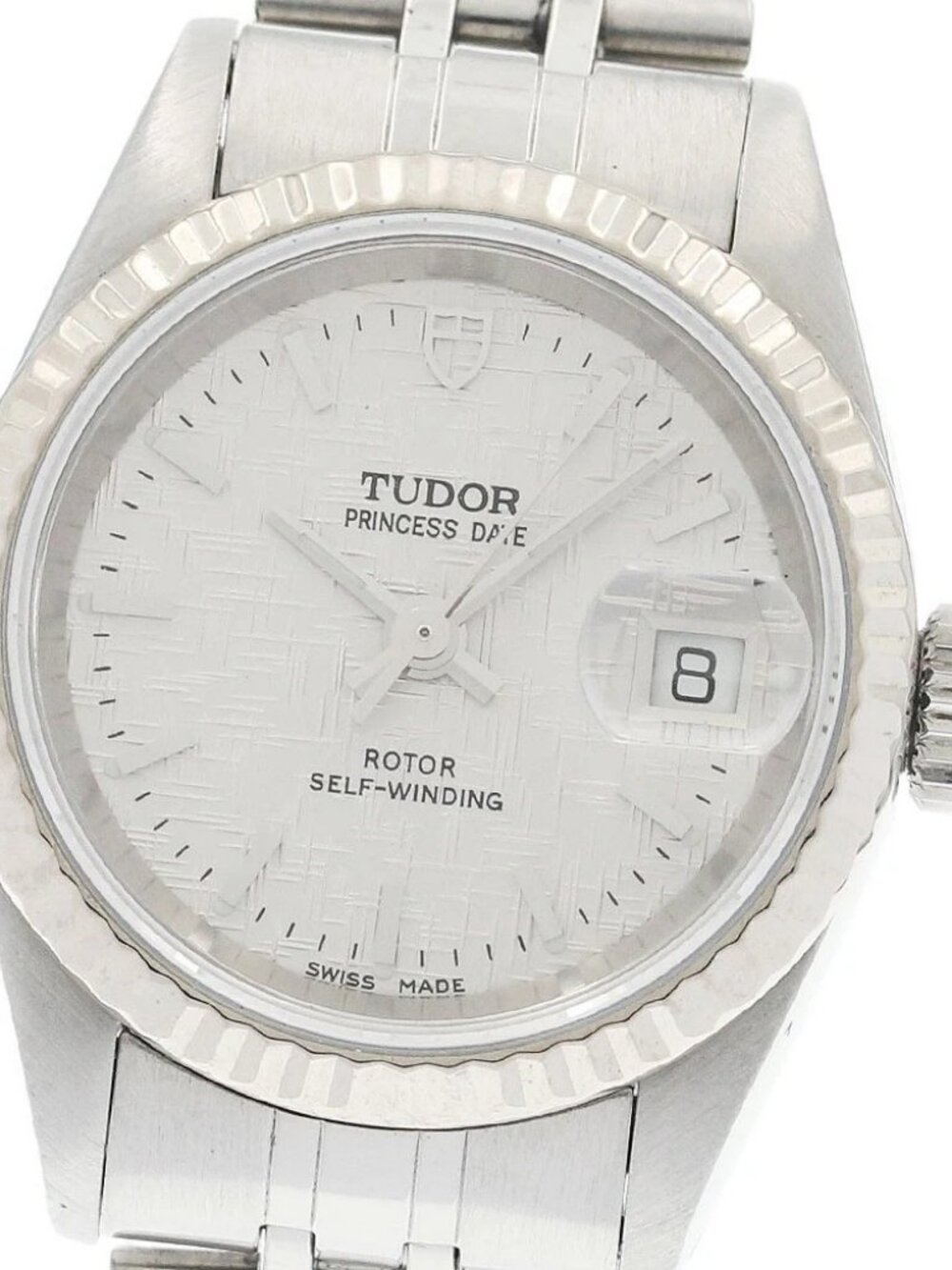 TUDOR Princess date 92414 WG bezel Silver Dial Automatic Ladies Watch_943192